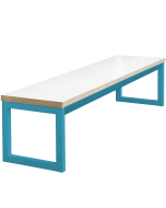 City 40/40 Robust 40mm Laminate Top School Bench Seat W1700 x D380 (Premium Frame Colours)