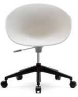 Verco Multi Purpose Seating - Cup, Black Plastic Shell Swivel Tub Chair