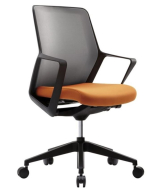 Verco Operator/Task Chair - Flow Black Frame Medium Back Task Chair with Arms