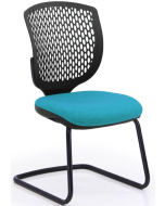 Verco Operator/Task Chair - Carlo Black Medium Back Visitor Chair