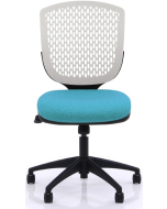 Verco Operator/Task Chair - Carlo White Medium Back Task Chair