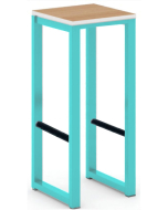 City 40/40 Robust 40mm Laminate Top School Bench Dining 730mm High Stool (Premium Frame Colours)