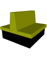 Dining Bench / Back to Back Booth Seating - 1200 & 1600mm Wide Options