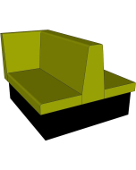 Dining Bench / Double Booth with Left Hand Return Seating - 1200 & 1600mm Wide Options