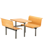 Foil Range Beech Veneer 4 Seat Modular Canteen Fast Food Unit