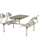 Flight 4 Seat Modular Canteen Fast food Unit (Seat: Chrome only)