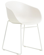 Verco Multi Purpose Seating - Cup, Plastic Shell with a Painted Cream-White Wire Frame