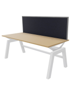 Elite Linnea Elevate - Fabric/Acrylic System Screen for Single Desk