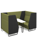 DMS Closed 4 Seater Vencore Pod Including Table and Metal Sled Frame
