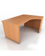 Icarus - Beech Panel End Crescent Office Desks