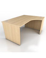Icarus - Maple Panel End Crescent Office Desk