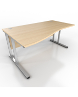 Icarus - Maple Cantilever Leg Wave Office Desk