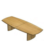 Aerofoil Base Leg Dual Curvel Shaped Veneer Boardroom Table
