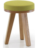 Verco Multi Purpose Seating - Martin Fully Upholstered Low Level Stool + Wood Edging