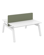 Elite Linnea Elevate - Desk Mounted Acoustic Screen For Double Desk