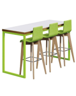 Urban 40/40 Robust 25mm Laminate Top School Bench Dining Poseur Table W2200 x D700 (Premium Frame Colours)