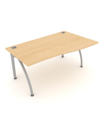 Elite Callisto 800mm x 600mm Ends Single Wave Desk