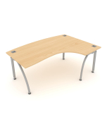 Elite Callisto Bow Fronted Crescent Workstation