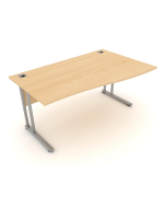 Elite Flexi 600mm x 800mm Ends Single Wave Desk