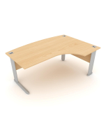 Elite Optima Plus Bow Fronted Crescent Workstation