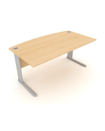 Elite Office Furniture Optima Plus Bow Fronted Rectangular Desk