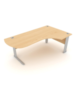 Elite Optima Plus Radius Crescent Workstation