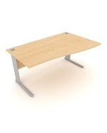 Elite Optima Plus Single Wave 600mm x 800mm Ends Desk