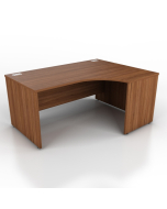 BT Sirius - Panel End Radial, Crescent Workstation Desk