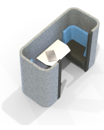 Acoustic Social - 2 Person Pod/Booth Including Table (3 Height Options)
