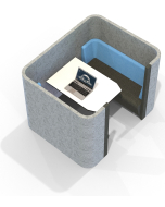 Acoustic Social - 4 Person Pod/Booth Including Table (3 Height Options)