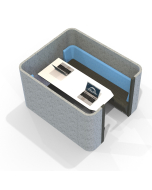 Acoustic Social - 6 Person Pod/Booth Including Table (3 Height Options)