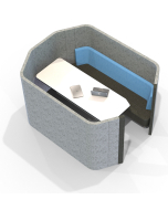 Acoustic Social - 6 Person Octagonal Pod/Booth Including Table (3 Height Options)