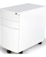 MB Storage Solutions -  Steel Slimline 3 Drawer High Mobile Pedestal