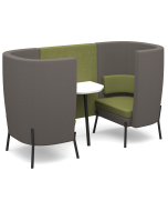 DMS Tilly Two Person High Back Social Meeting Pod & Table