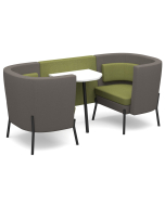 DMS Tilly Two Person Low Back Social Meeting Pod & Table