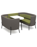 DMS Tilly Four Person Low Back Social Meeting Pod & Table