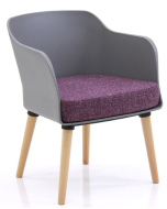 Verco Soft Seating - Tyler Grey Plastic Tub Chair