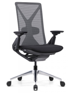 Aurora Seating - Plain Back Wishbone Ergonomic Italian Mesh Back Armchair