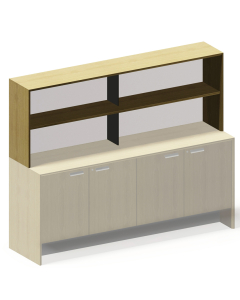 Verco Aston Executive Over Credenza Bookcase Unit