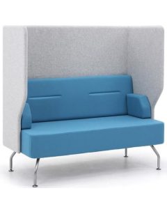 Verco Pod/Booth - Brix-Up Two Seat Unit with a High Acoustic Surround (Metal Legs - Arms NOT inc)