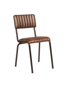 ZP CORE Ribbed Side Chair – Lascari Vintage Brown