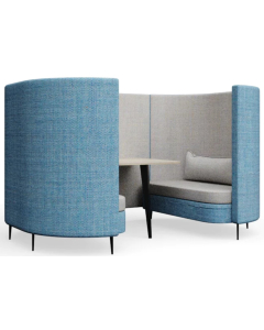 Delia Flexi 4 Person Den with Table & Two Seats