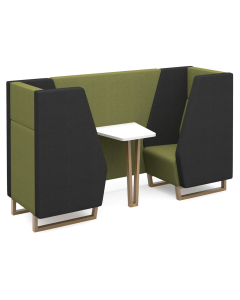 DMS Closed 2 Seater Vencore Pod Including Table and Wooden Sled Frame