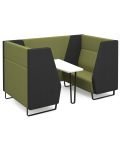 DMS Closed 4 Seater Vencore Pod Including Table and Metal Sled Frame