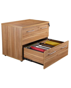 Alto Executive American Black Walnut 2 Drawer Side Filing Cabinet
