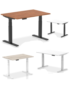 BT Drop Ship - Air Height Adjustable 800mm Deep Sit-Stand Desk without Cable Ports
