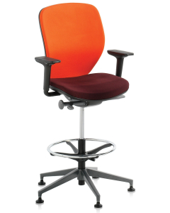 Orangebox - Joy Medium Back Swivel Counter High Draughtsman Armchair