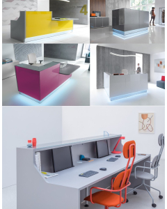 Concept Linea DDA Drop Rectangular Reception Desk Range