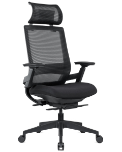 Aurora Seating - Hi Back Ergonomic Wintex Mesh Back Armchair with Headrest