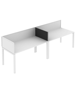 Elite Matrix - Desk Mounted Mid Return System Screen for Single/Double Workstations